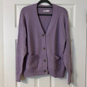Sonoma Goods for Life Lavender Button Up Cardigan